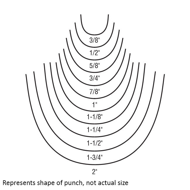 Master Tool Round Strap End Punch