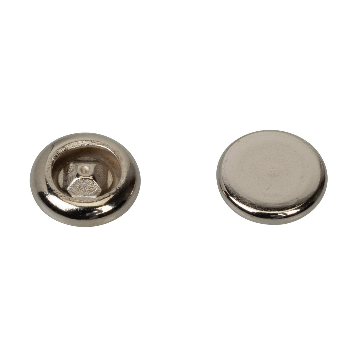 Caps for #104 Tubular Rivets, Nickel Plated
