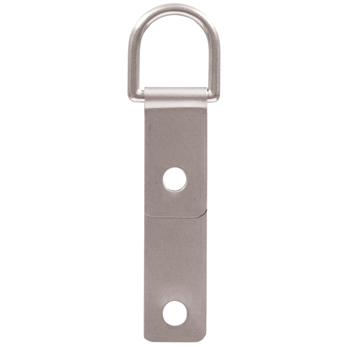 #278 Bearer Plate and D-Ring with Holes, Stainless Steel, 1"