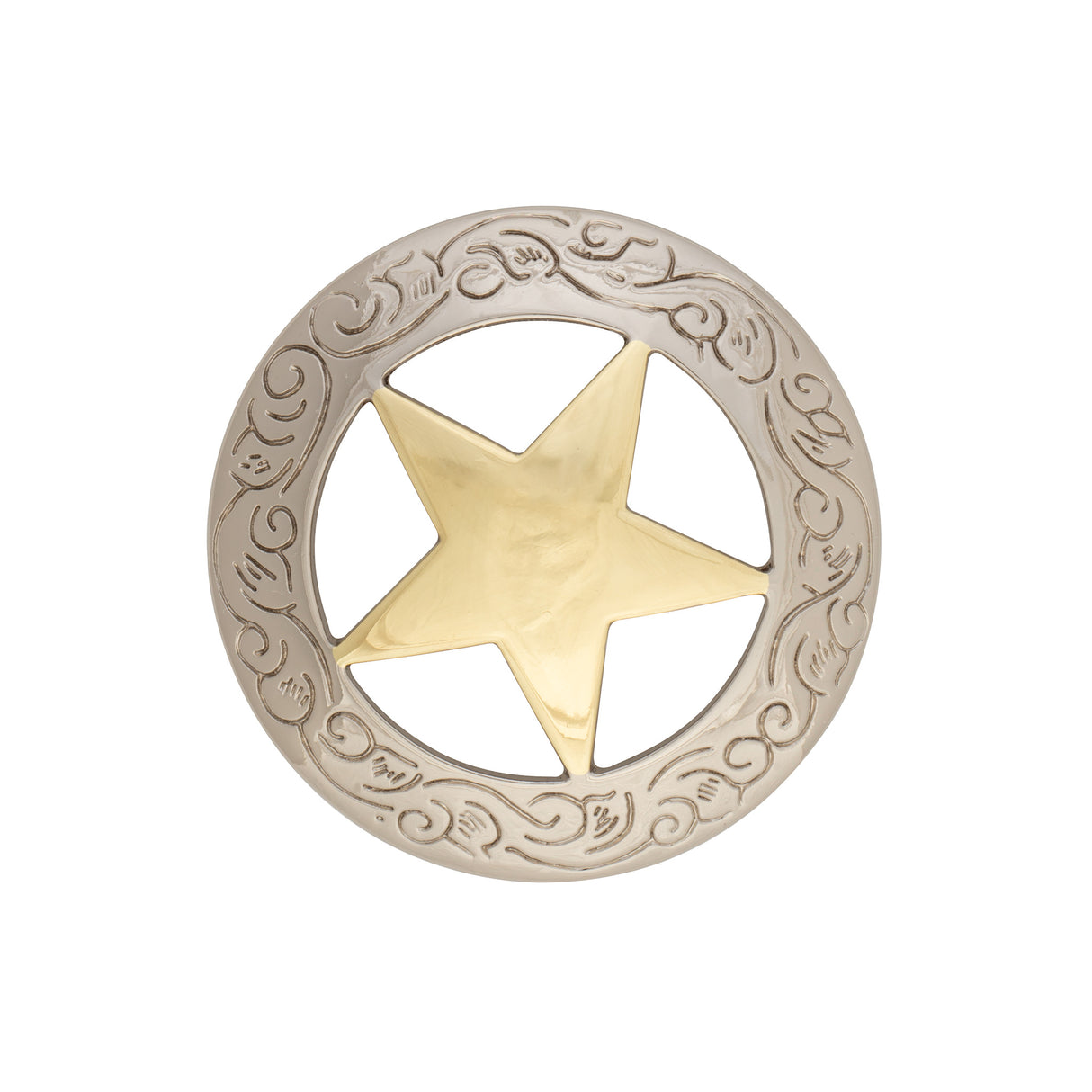 Gold/Silver Texas Star Concho