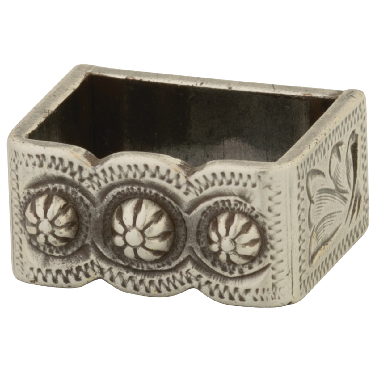 Antique Silver Berry Loop, 3/4"