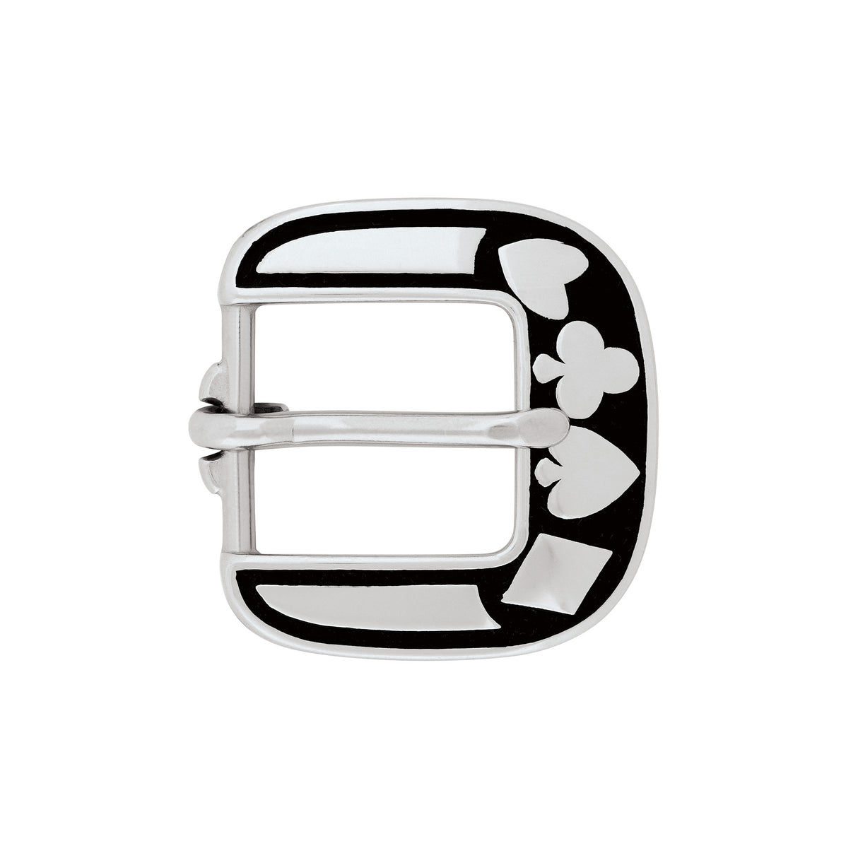 Jeremiah Watt Accented Card Suite Heel Bar Buckle