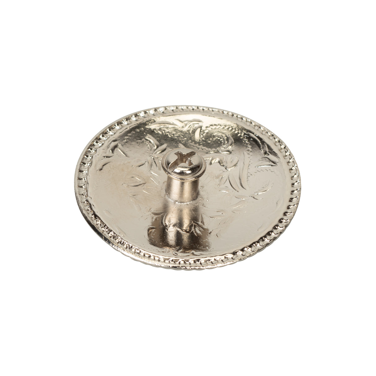 Concho with Chicago Screws, Nickel Plated