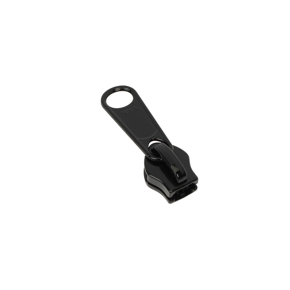 10 Black, Coil, YKK, Long Tab Semi-Swivel Slider, Zinc Alloy