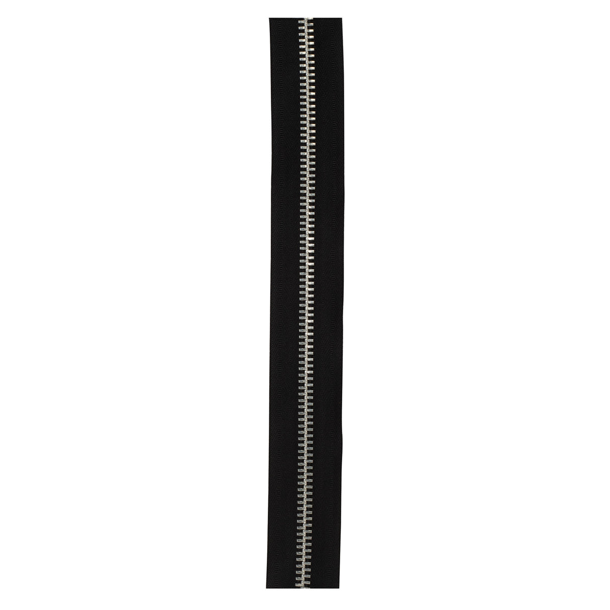 #10 Black, YKK Metal Chain Zipper Tape with Aluminum Teeth, #10M-BLK-N