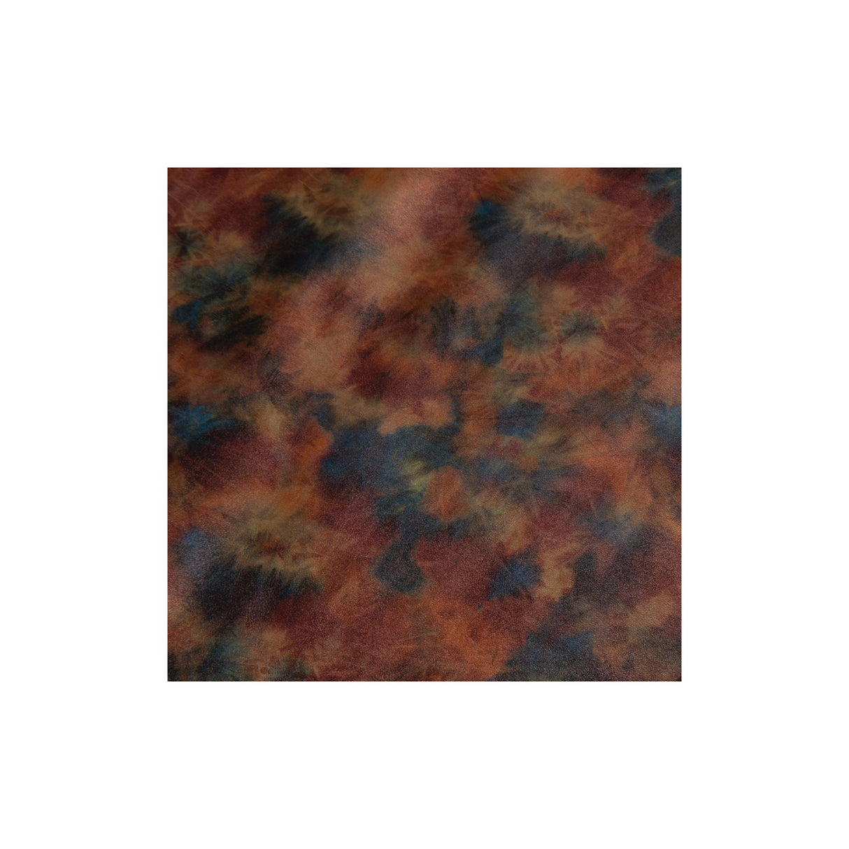 Sample, Tie Dye Printed Leather, 3-4 oz.