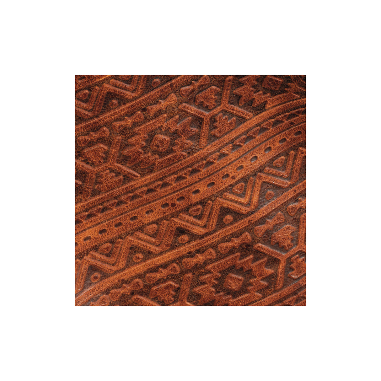 Sample, Embossed Leather, 2-3 oz., Southwest