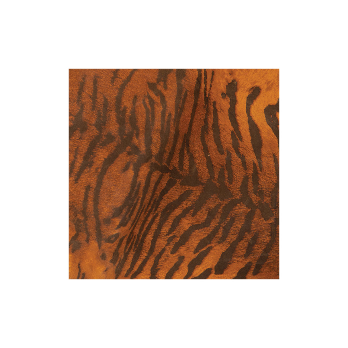 Sample, Tiger Printed Leather, 3-4 oz.