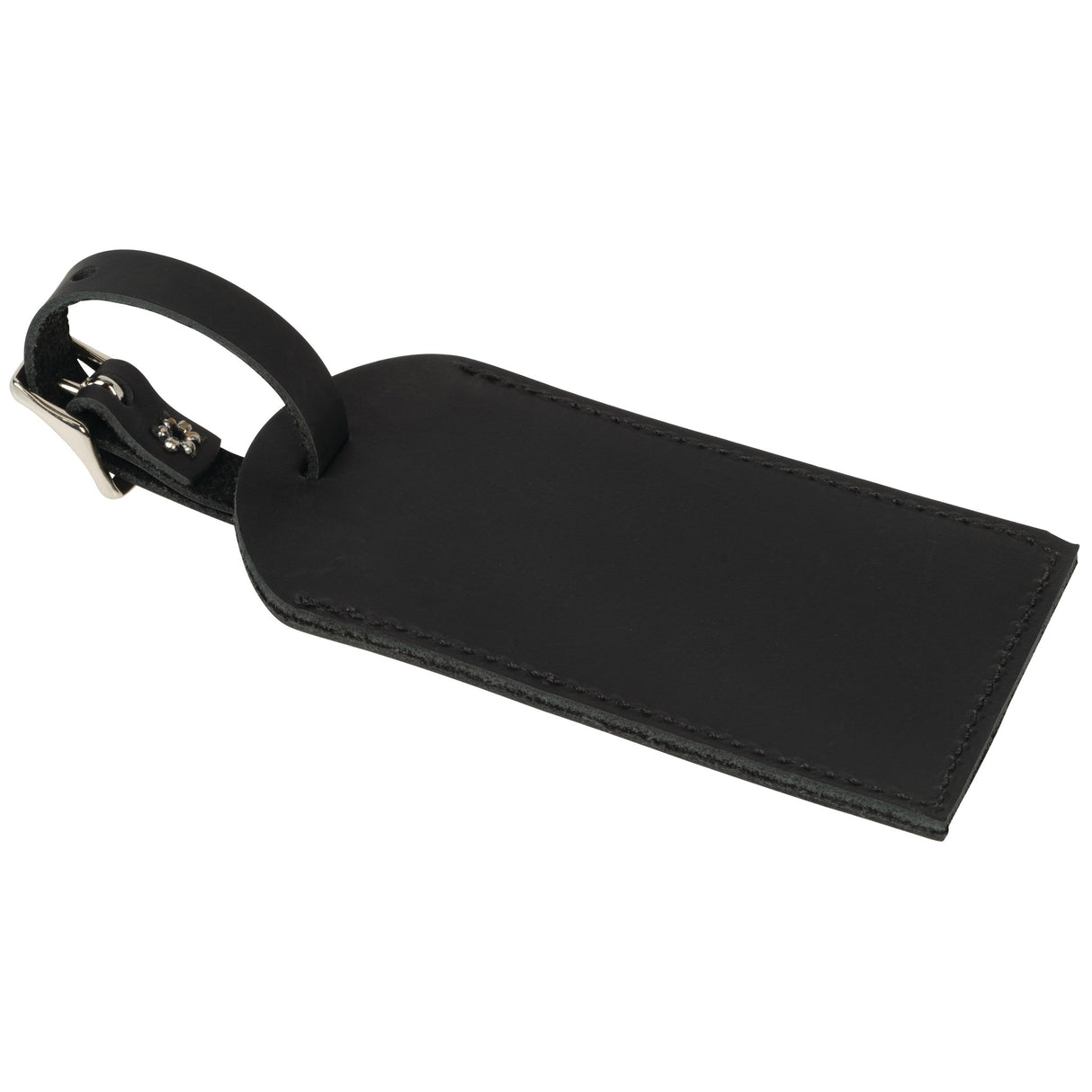 Finished Luggage Tag, Black, Back