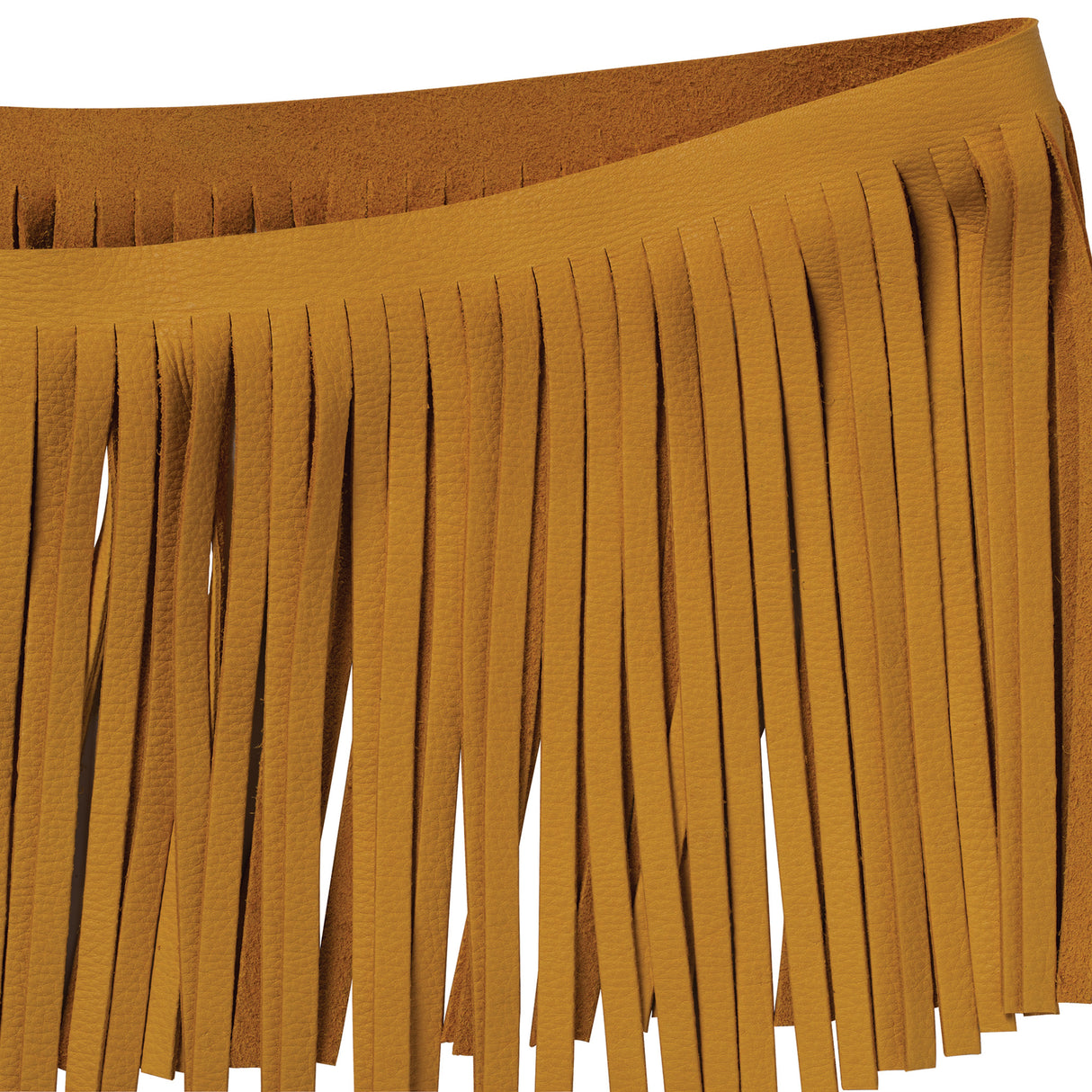 Deertan Cowhide Fringe
