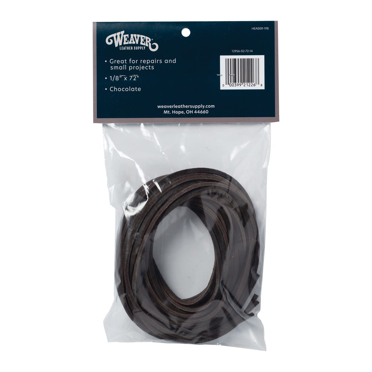 Leather Lace Pack, Chocolate, 1/8"