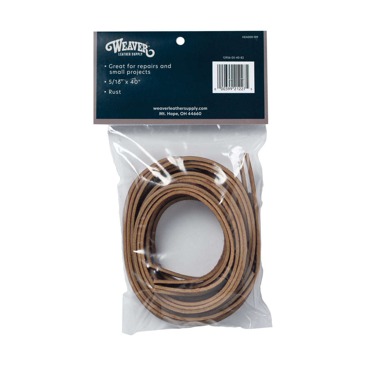 Leather Lace Pack, Rust, 5/16"