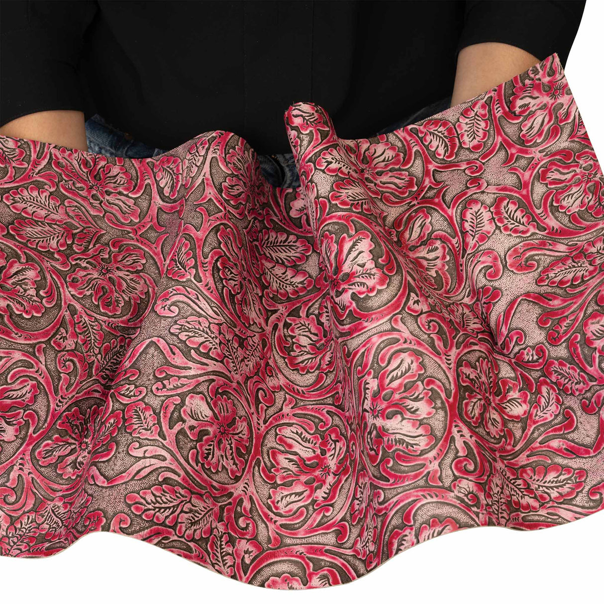 Embossed Leather, 2/3 oz., Cowboy Tool Pink