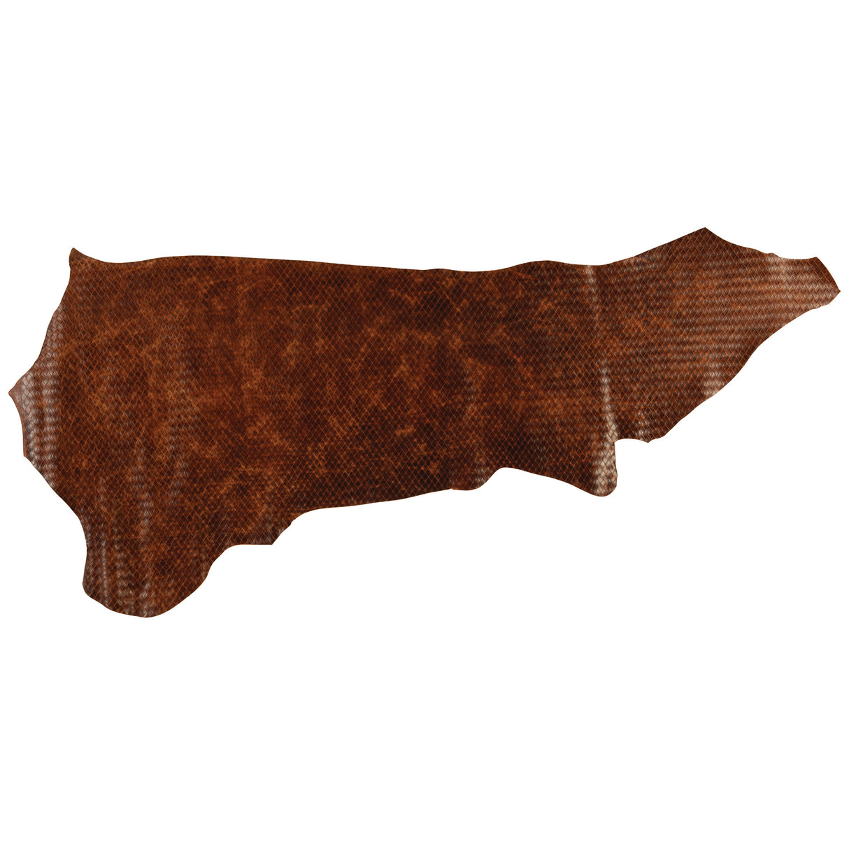 Embossed Leather, 2-3 oz., Woven Cognac