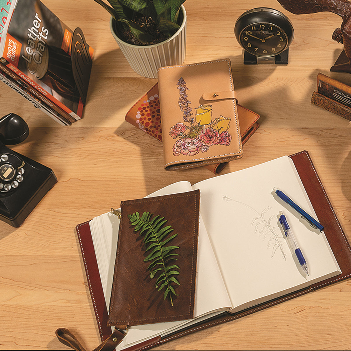 Upholstery Leather Panel & Half Side, 2/3 oz.