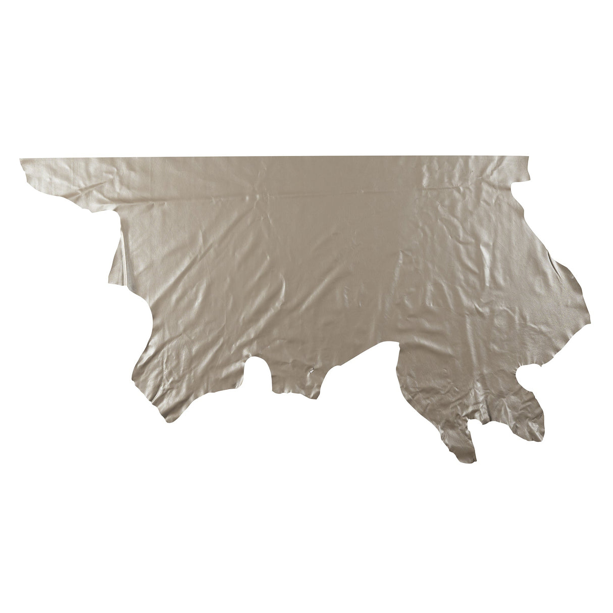 Modern Leather for Upholstery, Gray Shimmer, Side