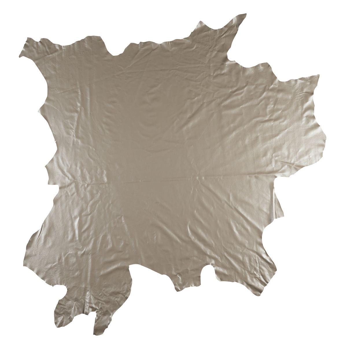 Modern Leather for Upholstery, Gray Shimmer, Whole Hide