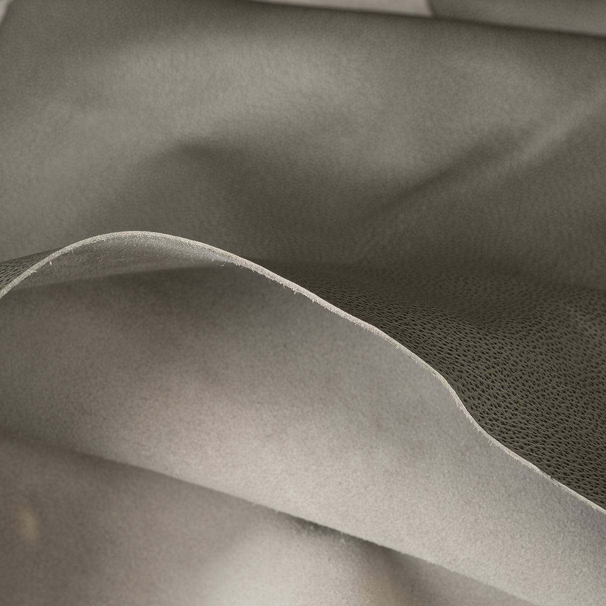 Modern Leather for Upholstery, Dark Gray, Back
