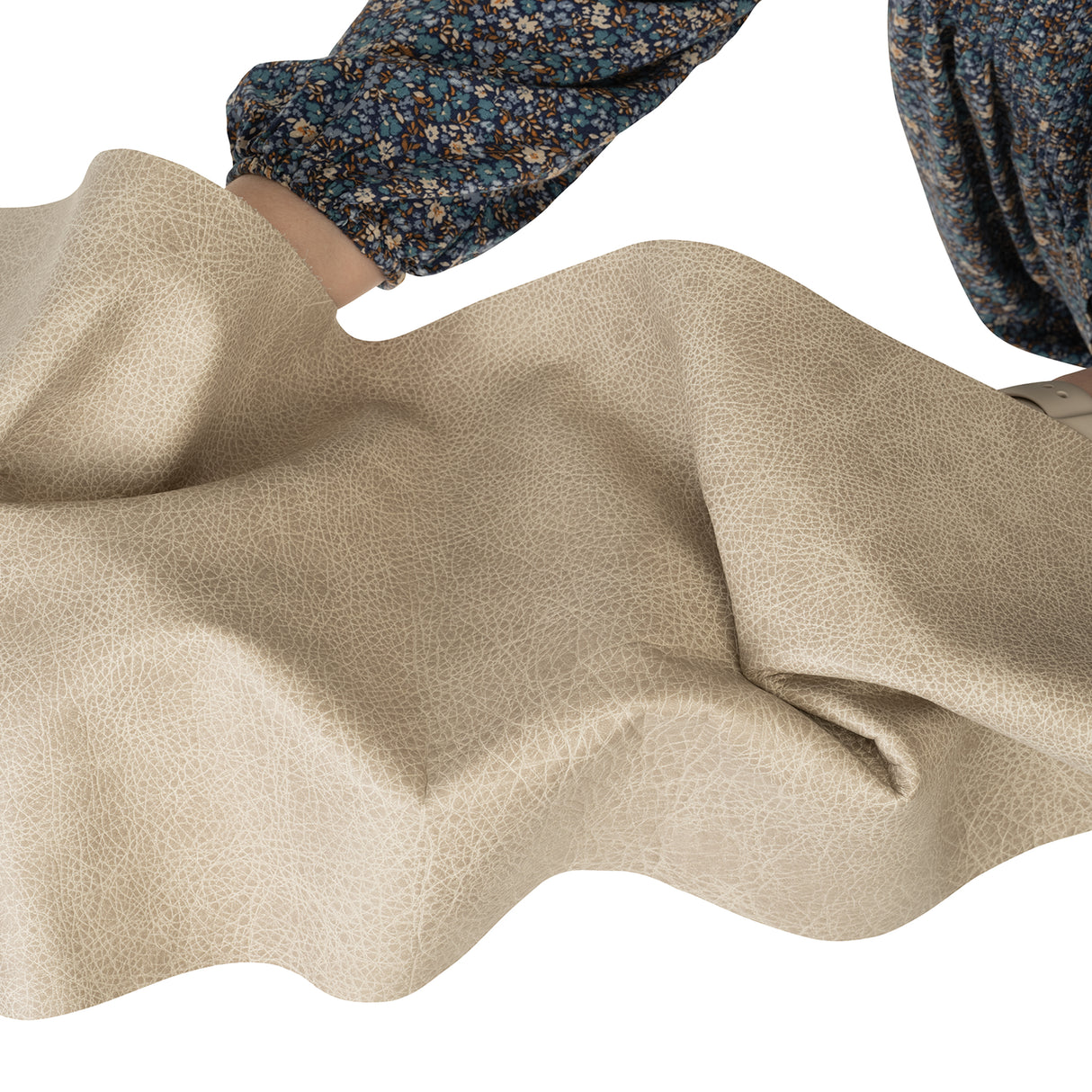 Distressed Leather for Upholstery, Panel, Rock Salt