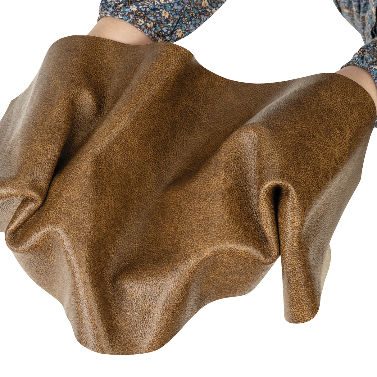 Distressed Leather for Upholstery, Panel, Spice