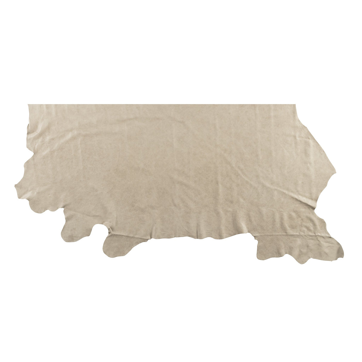 Distressed Leather for Upholstery, Rock Salt, Side