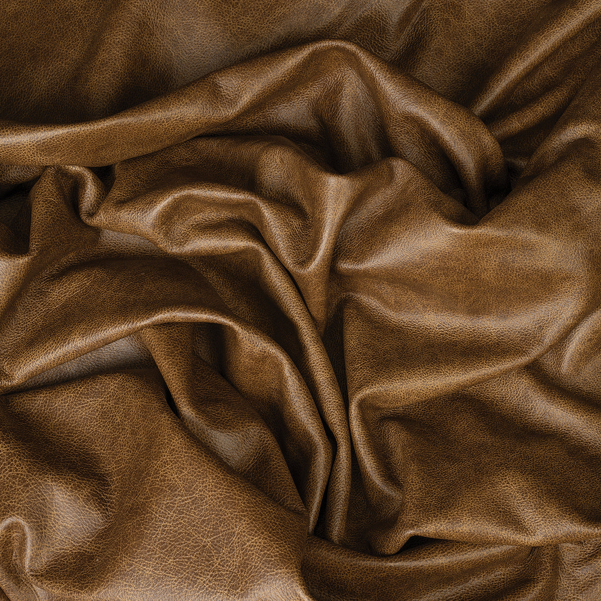 Distressed Leather for Upholstery, Spice, Scrunch