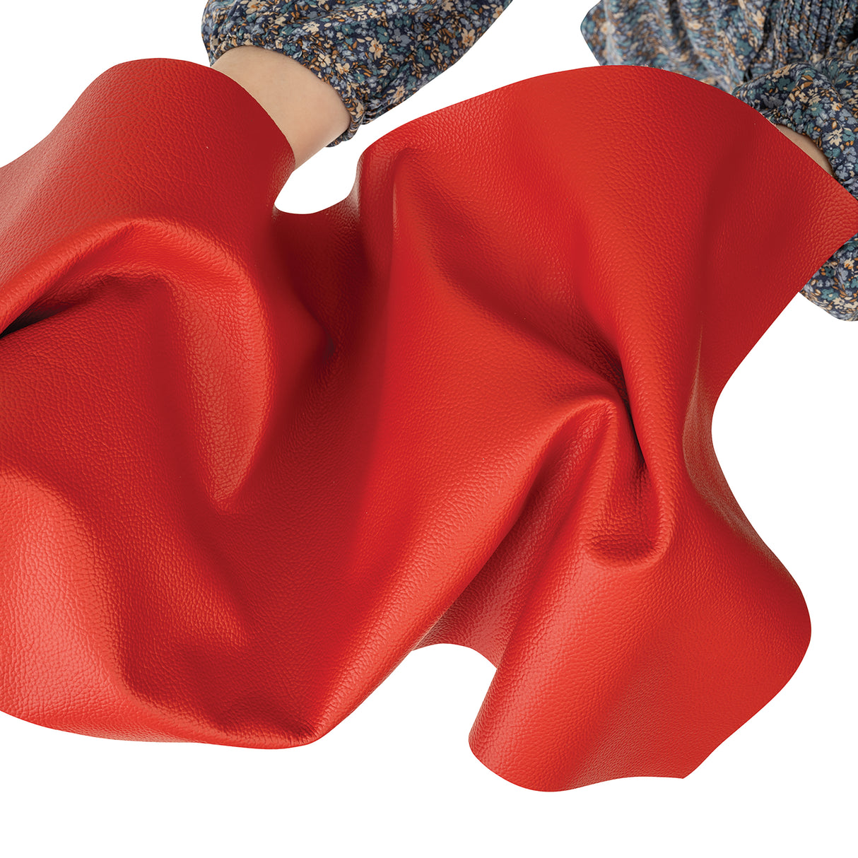 Buffalo Leather for Upholstery, Panel, Red