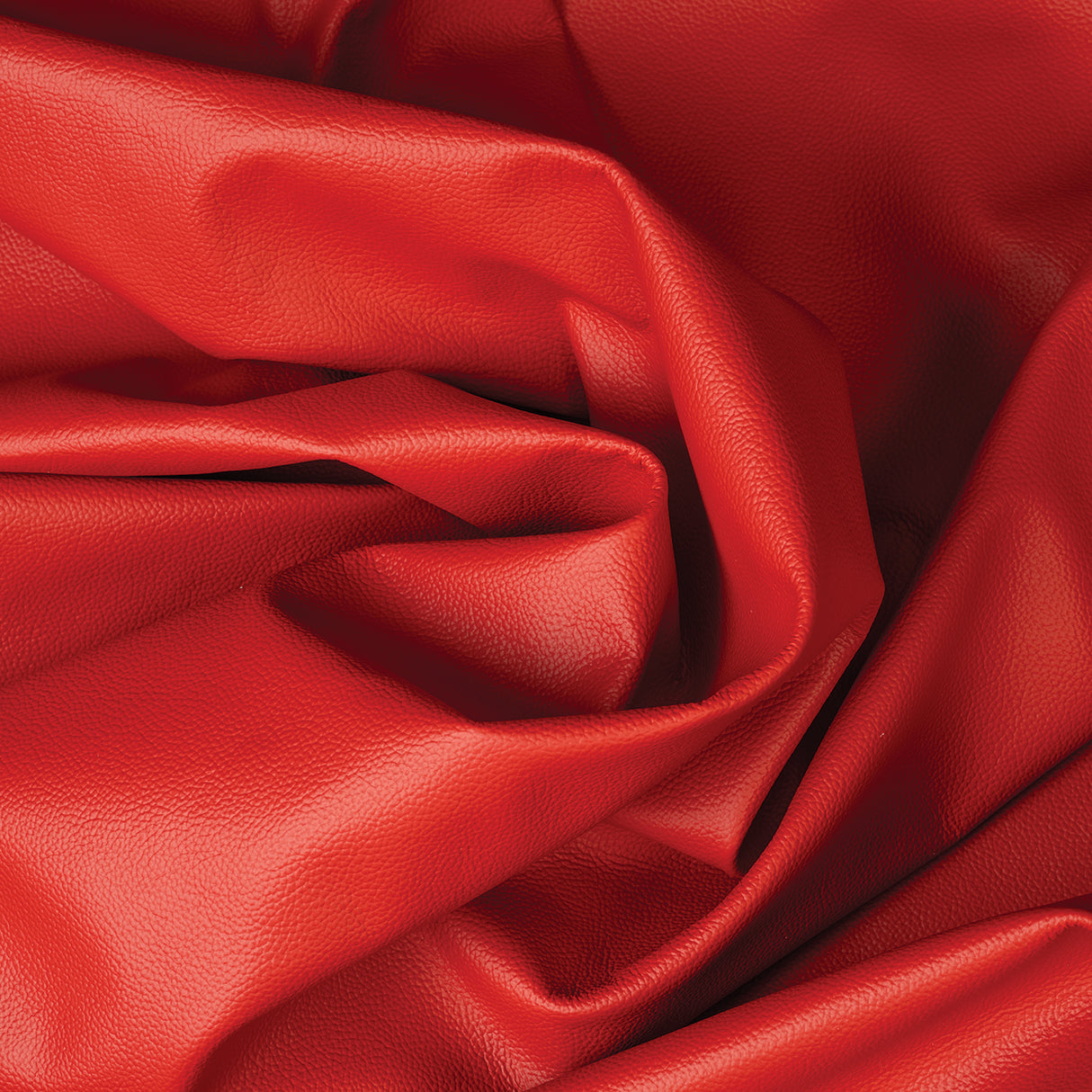 Buffalo Leather for Upholstery, Red, Scrunch