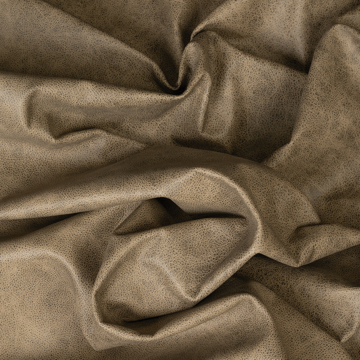 Buffalo Leather for Upholstery, Sand, Scrunch