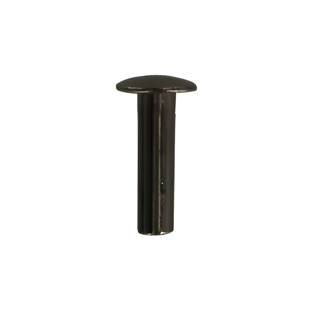 8/16" Black, Tubular Rivet, Steel - 24 pk