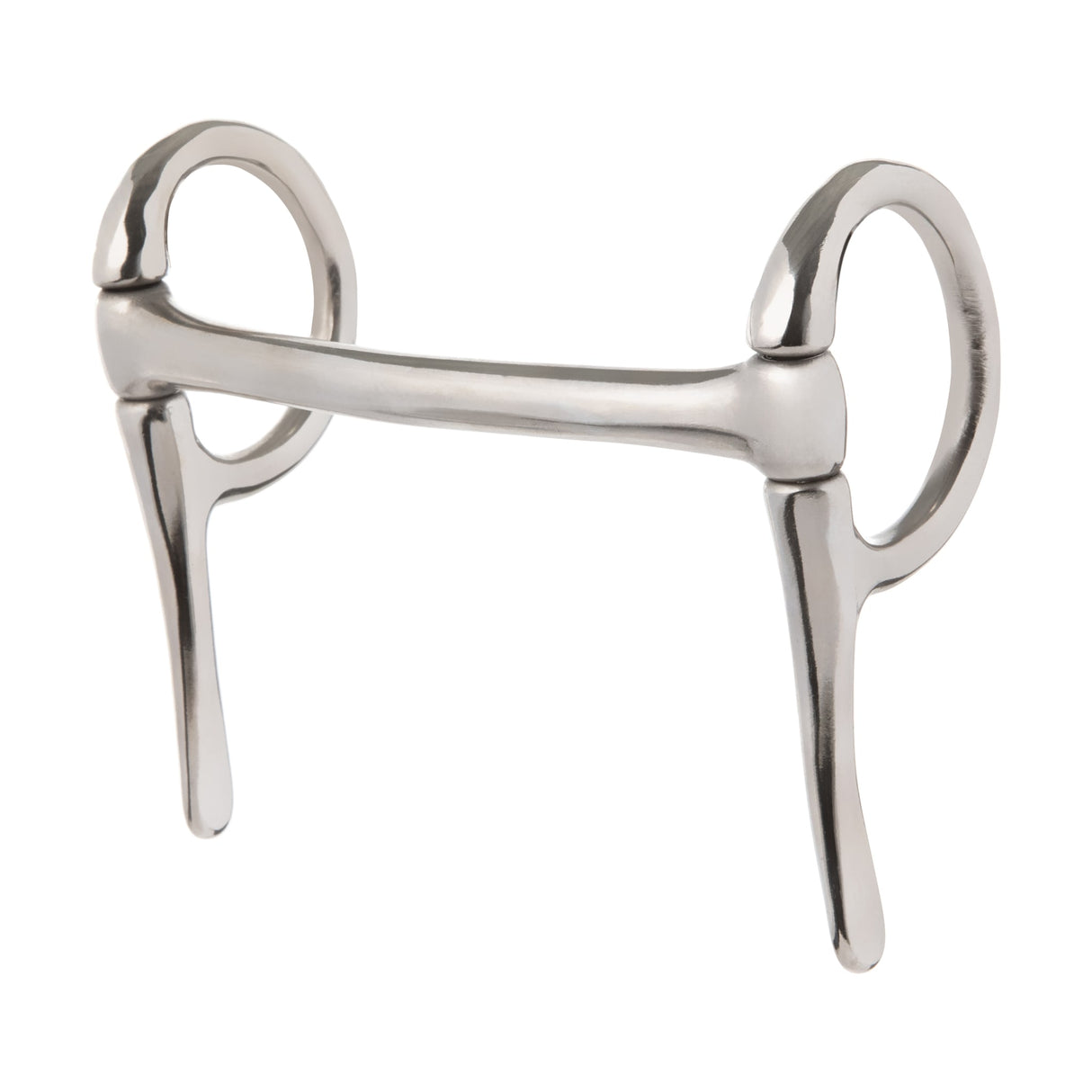 Miniature Half Cheek Driving Bit, 3-1/2" Mullen Mouth, Nickel Plated