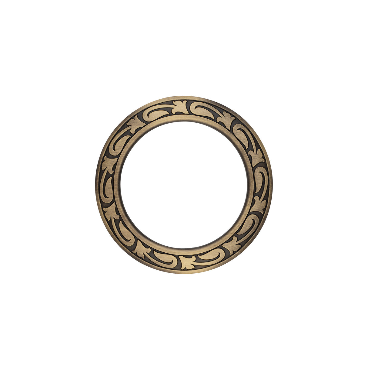 Jeremiah Watt Accented Floral Breast Collar Ring, Antique Finish