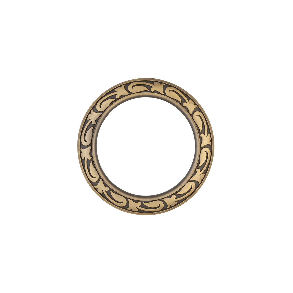 Jeremiah Watt Accented Floral Breast Collar Ring, Antique Finish