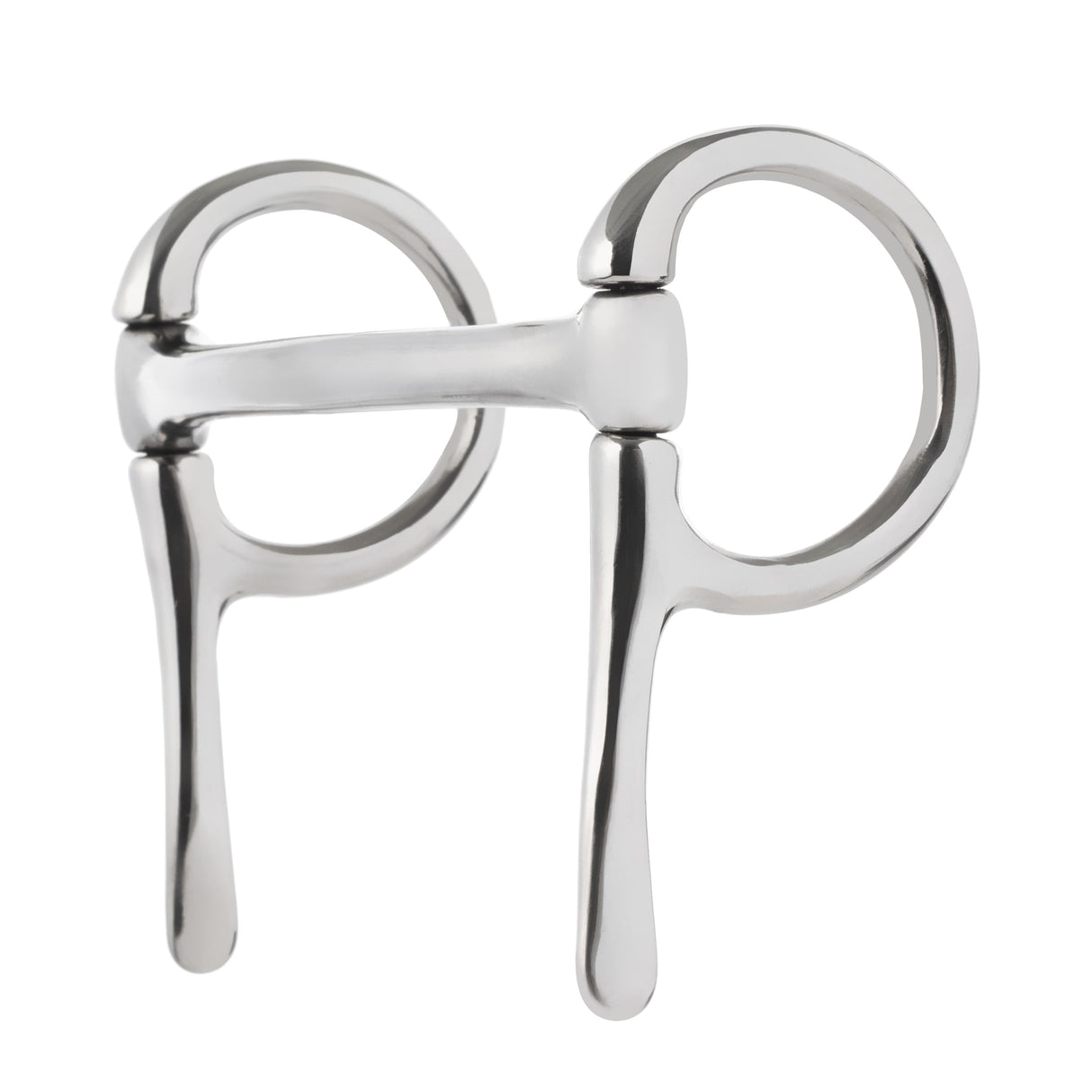 Miniature Half Cheek Driving Bit, 3-1/2" Mullen Mouth, Stainless Steel