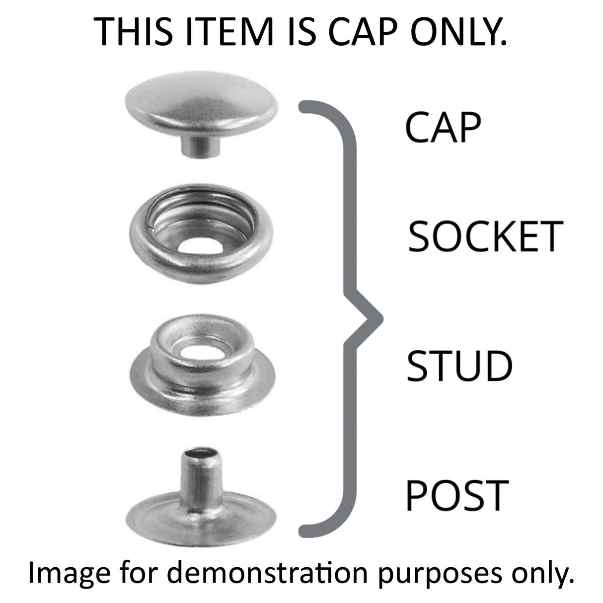 Line 4 Nickel, Parallel Spring Snap Washer Cap, Solid Brass