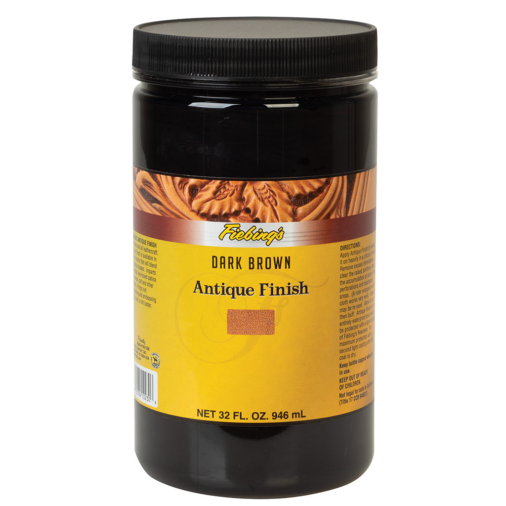 Fiebing's Antique Finish, Quart, Dark Brown