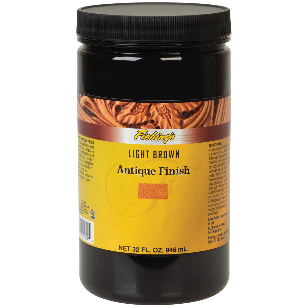 Fiebing's Antique Finish, Quart, Light Brown