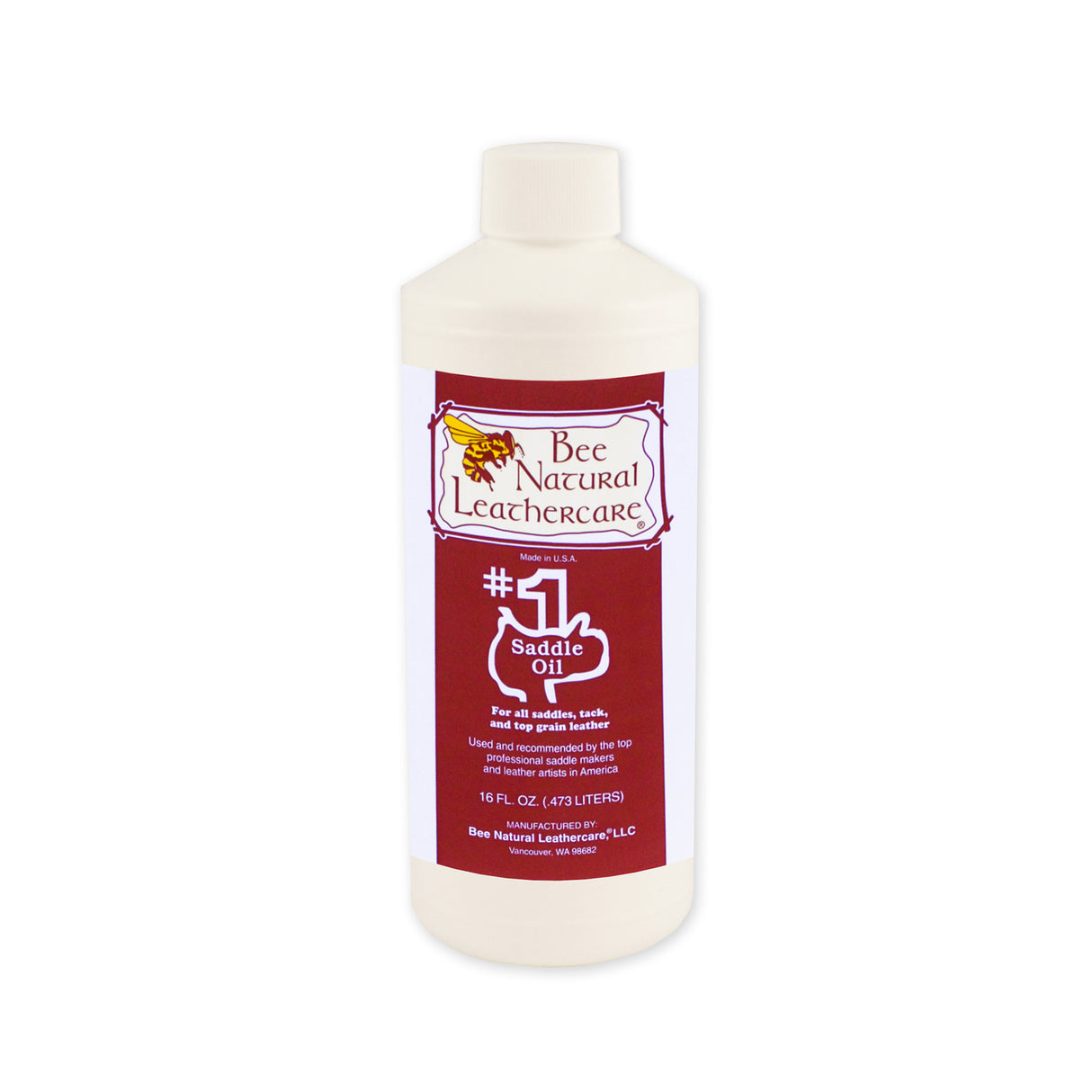 Bee Natural Leathercare® #1 Saddle Oil, 16 oz.