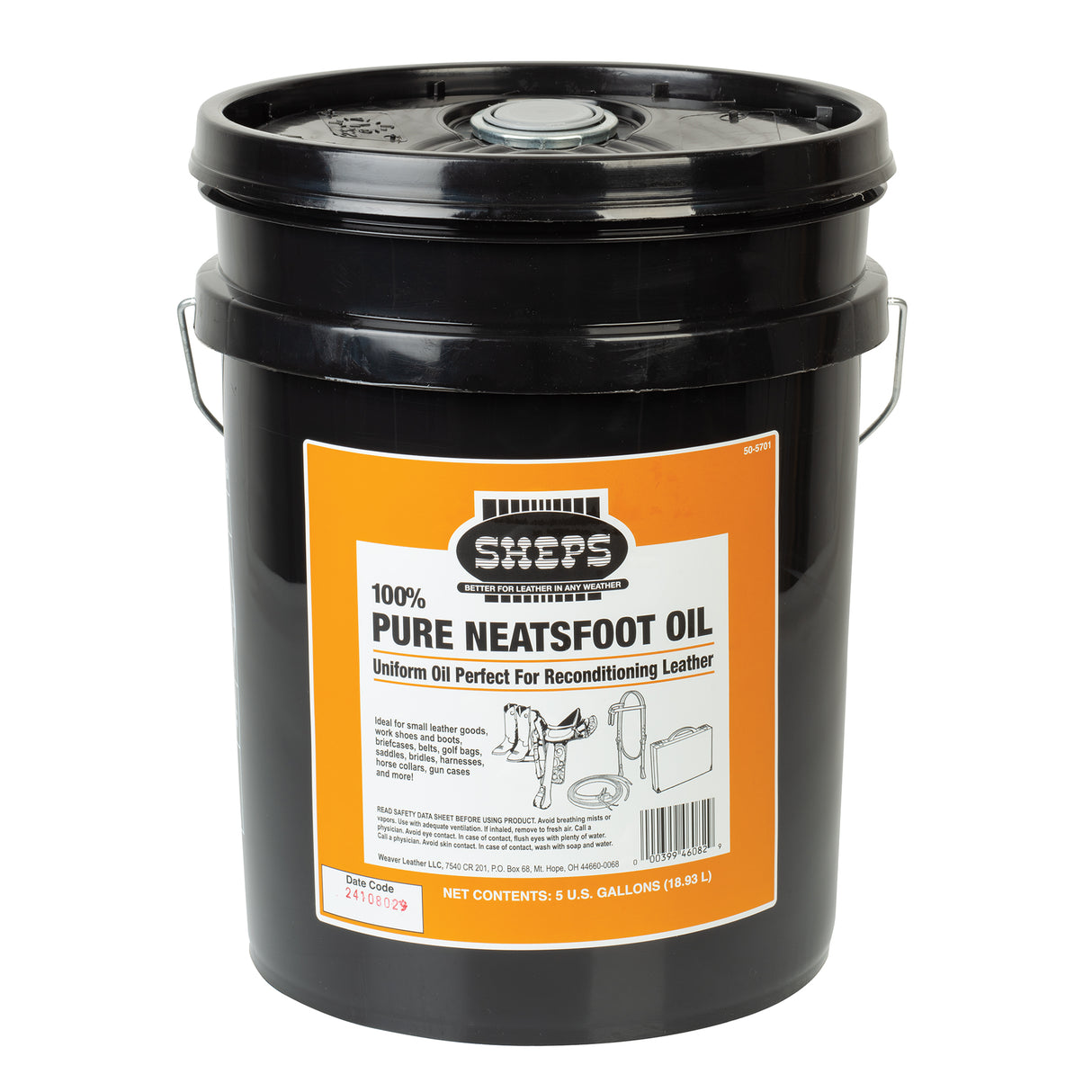 Sheps® 100% Pure Neatsfoot Oil, 5 Gallons