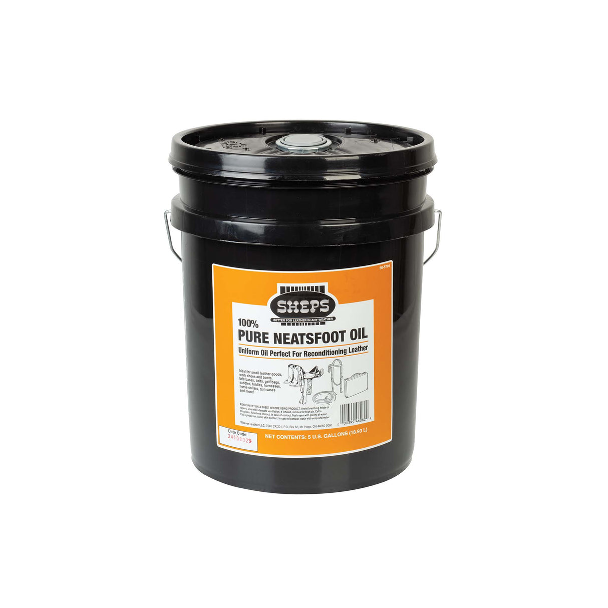 Sheps® 100% Pure Neatsfoot Oil, 5 Gallons
