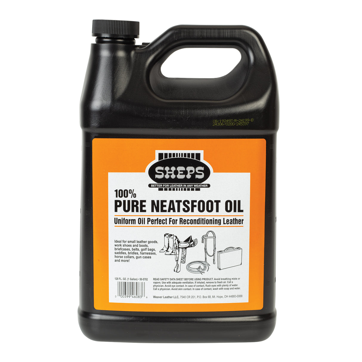 Sheps® 100% Pure Neatsfoot Oil, Gallon, Front