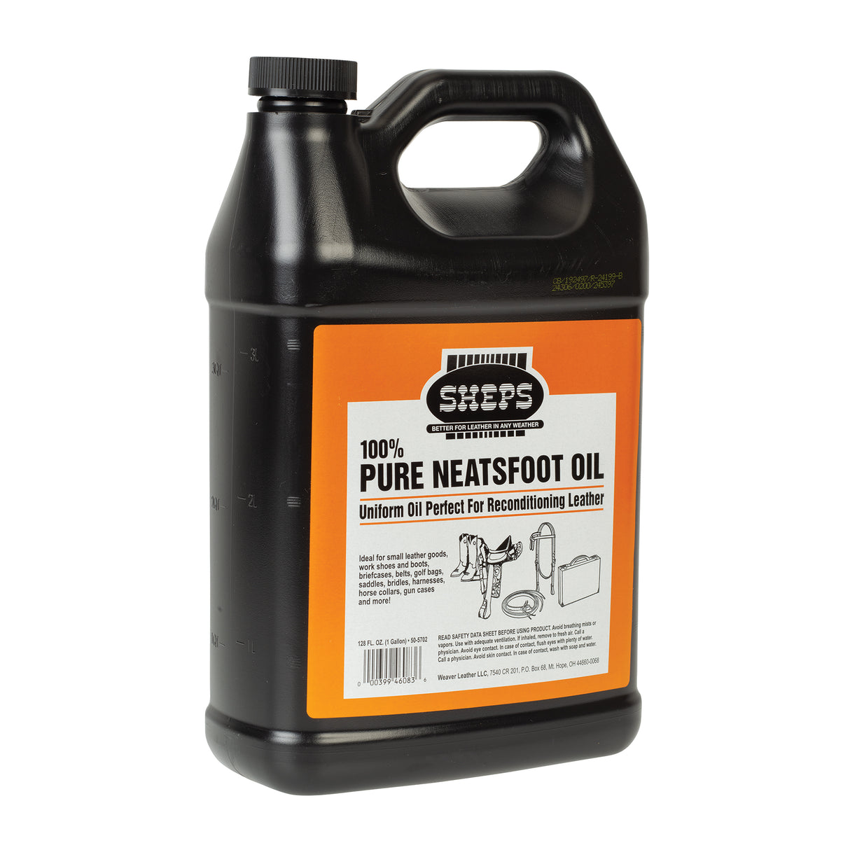 Sheps® 100% Pure Neatsfoot Oil, Gallon, Side
