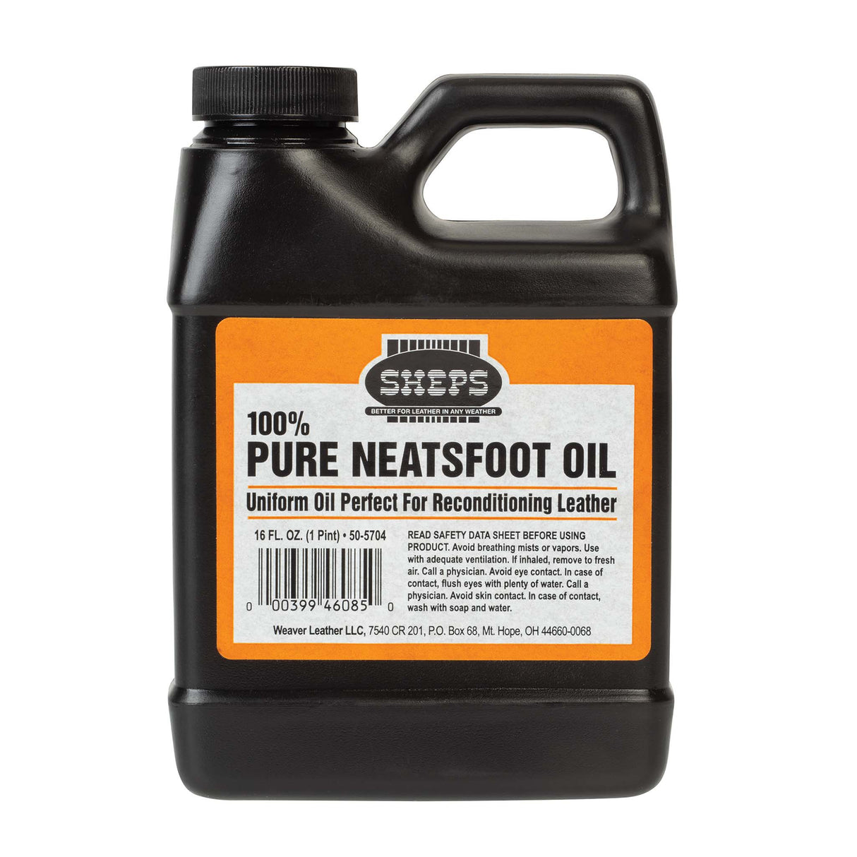 Sheps® 100% Pure Neatsfoot Oil, Pint, Front