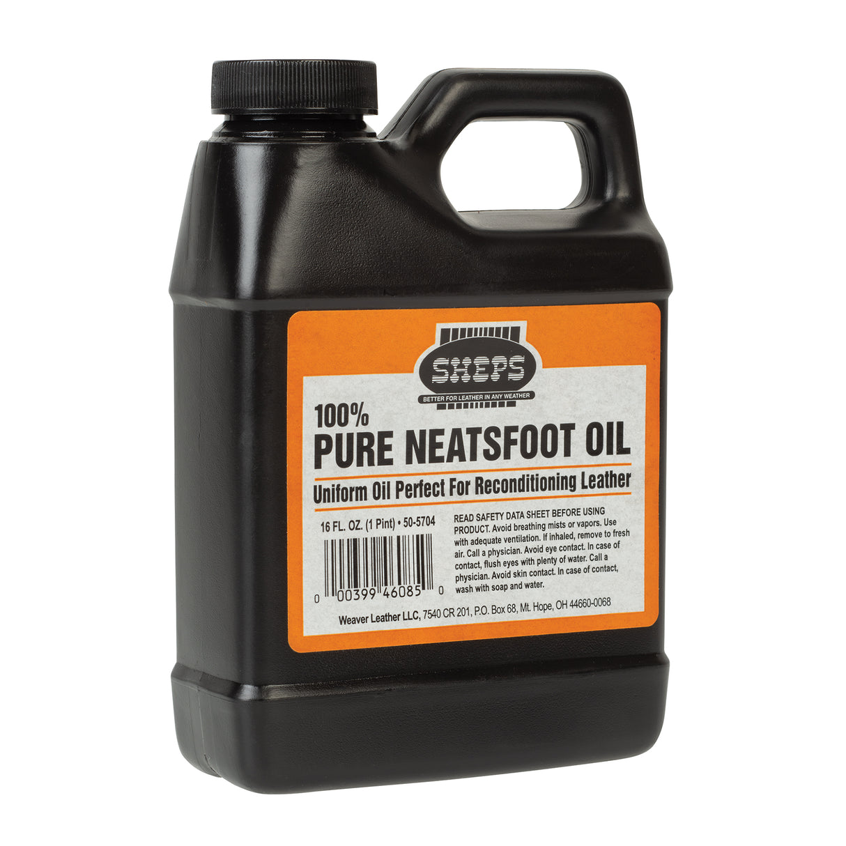 Sheps® 100% Pure Neatsfoot Oil, Pint, Side