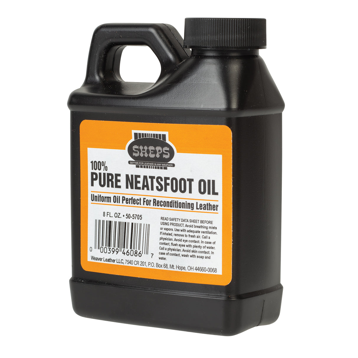 Sheps® 100% Pure Neatsfoot Oil, 8 oz., Side