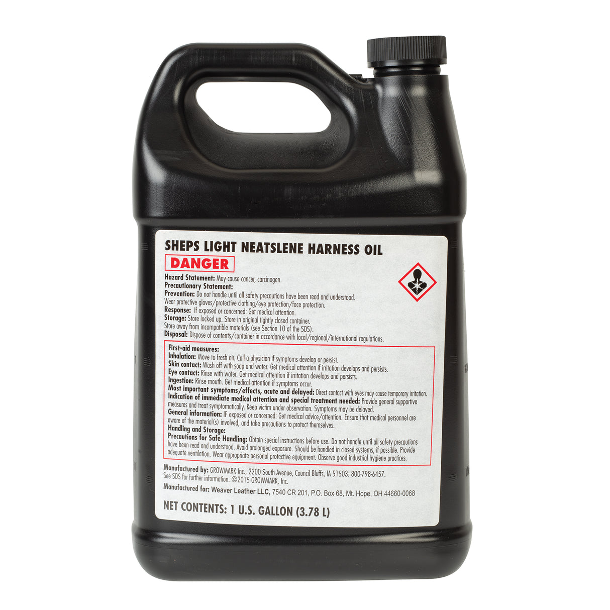 Sheps® Neatslene Harness Oil Light, Gallon, Back