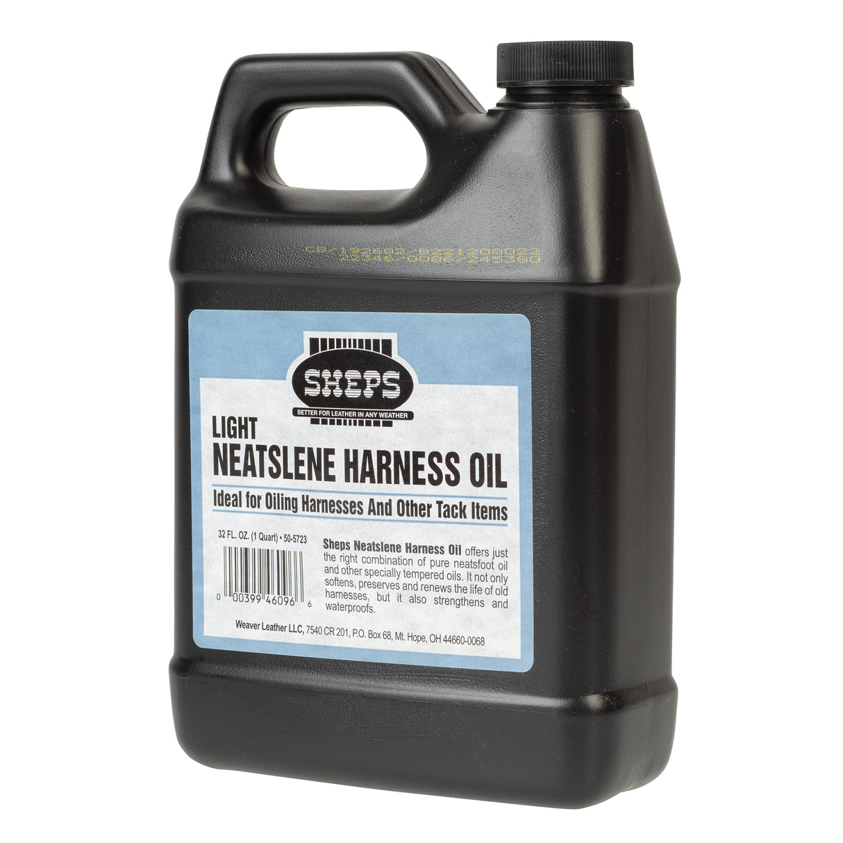 Sheps® Neatslene Harness Oil Light, Quart, Side