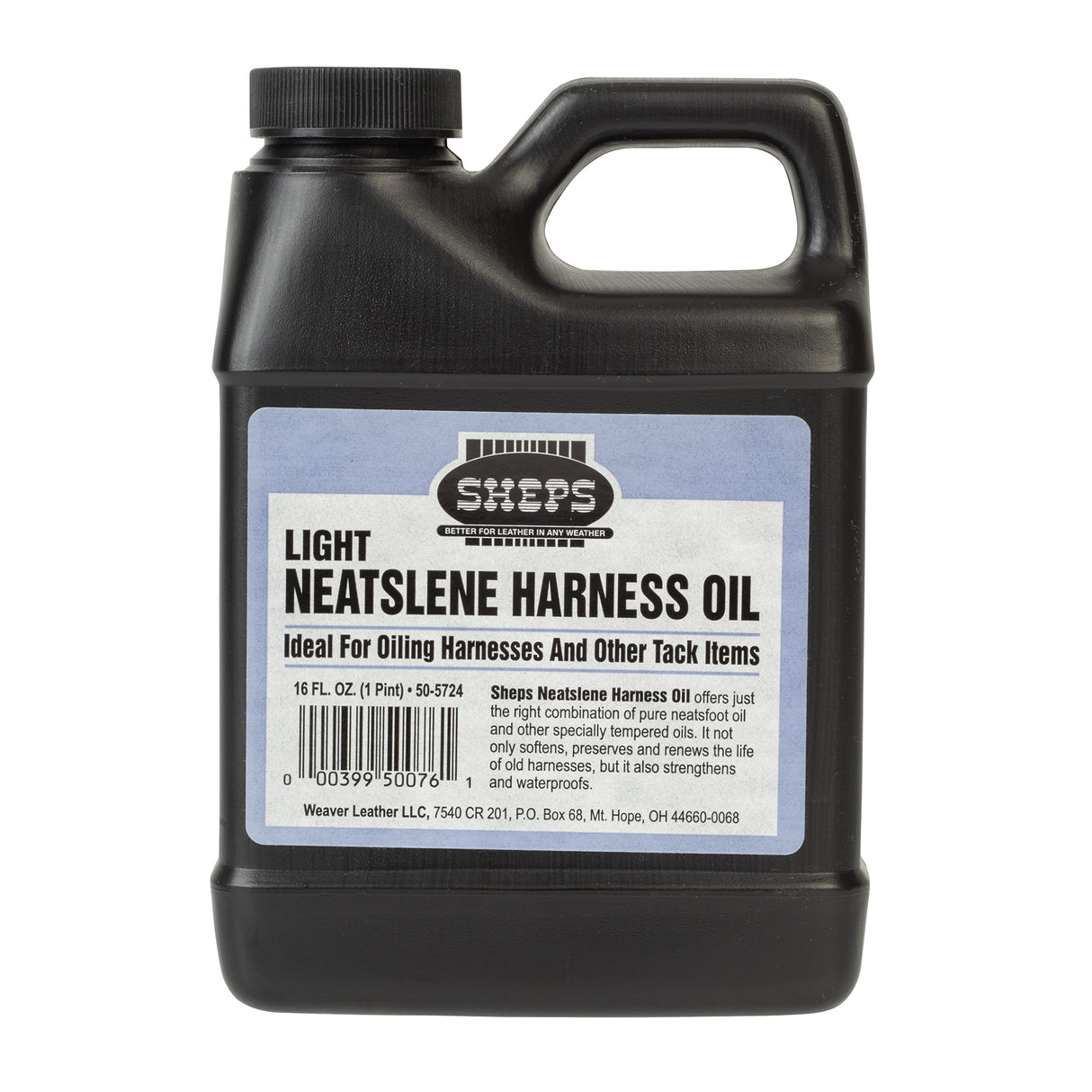 Sheps® Neatslene Harness Oil Light, Pint, Front