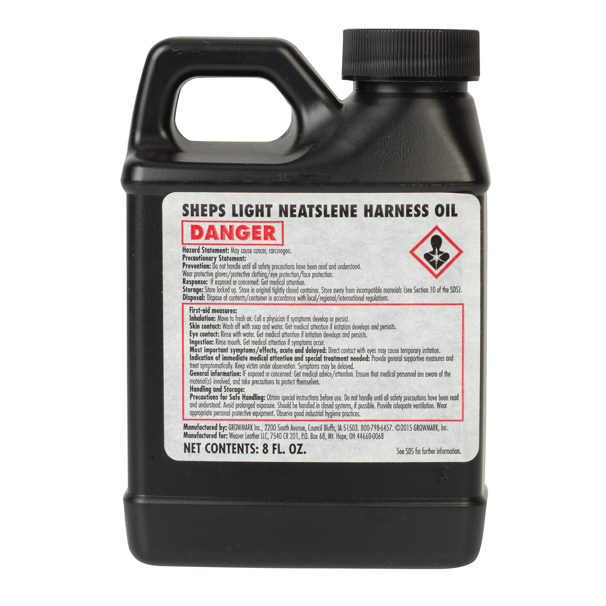 Sheps® Neatslene Harness Oil Light, 8 oz., Back