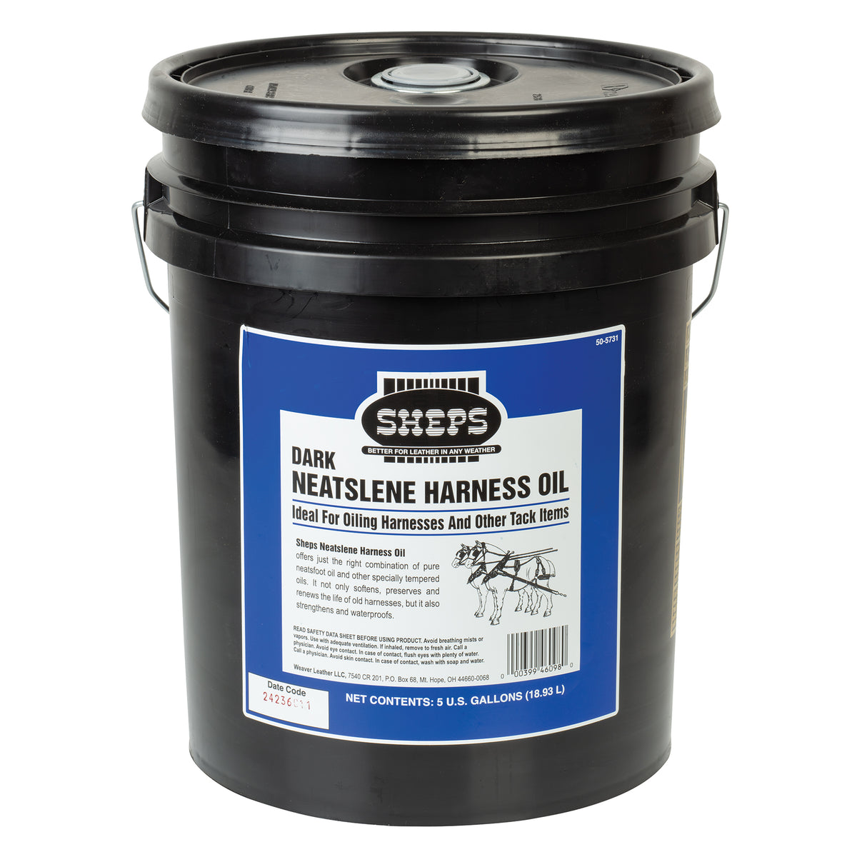 Sheps® Neatslene Harness Oil Dark, 5 Gallons